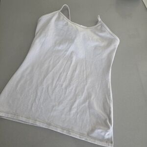 Lululemon | Power Y Tank Top Pinstrip White/Grey